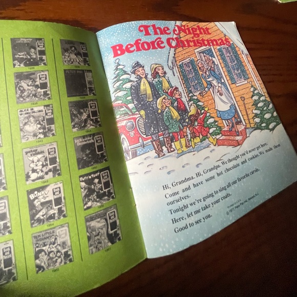 The Night Before Christmas Record and Book 45 RPM 7” w/ A Visit from St Nick bk - Picture 6 of 12